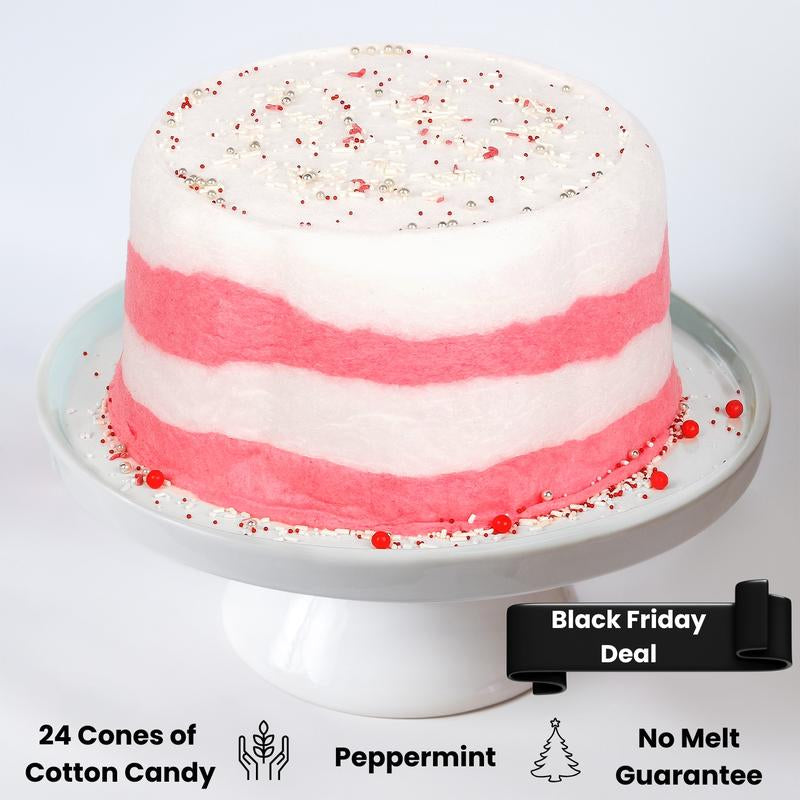 Cotton Candy Cake - 16Oz (Serves 12) - Christmas Gift - Allergy Safe - Gift Ready - Candy - Birthday Party - Gluten Free - Secret Santa Gifts - Exotic Snack - Gift Basket - Stocking Stuffers