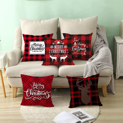 Christmas Cushion Covers Merry Christmas Decorations for Home Noel Christmas Gifts Navidad 2020 Xmas Cristmas Decornew Year 2021