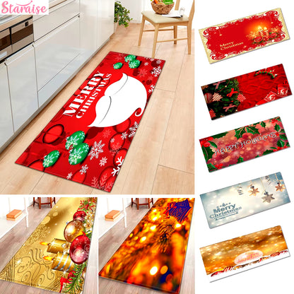 Christmas Ornaments Santa Claus Christmas Decor Bathroom Curtain Merry Christmas Decor for Home Christmas Gifts New Year 2019