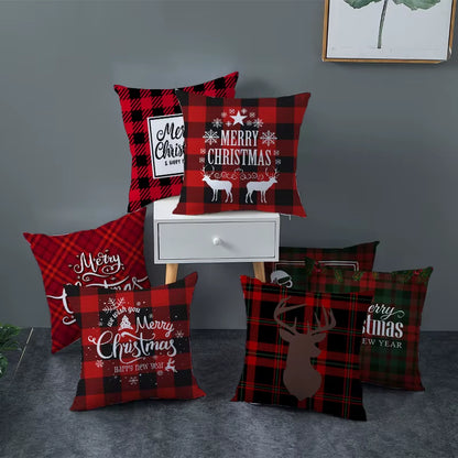 Christmas Cushion Covers Merry Christmas Decorations for Home Noel Christmas Gifts Navidad 2020 Xmas Cristmas Decornew Year 2021