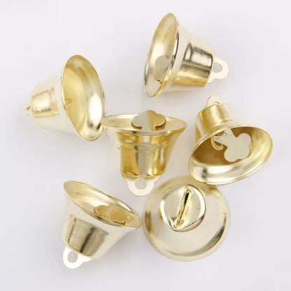 Wholesale 5 Sizes Christmas Golden Bell as Party or Christmas Tree Decorations Christmas Gifts and Decorations