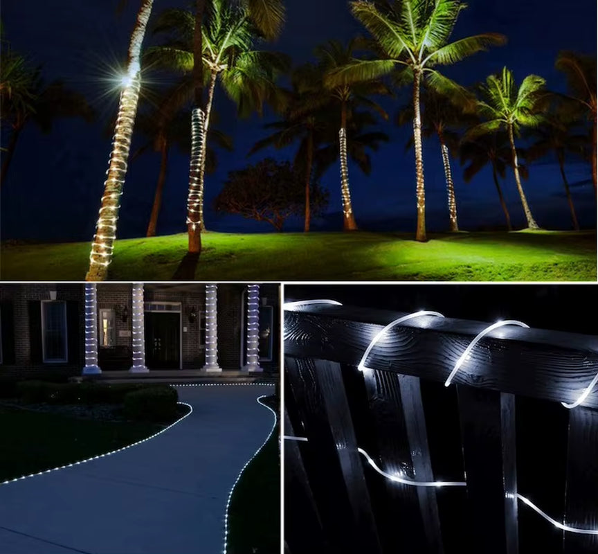 The Longest 10M-100M Street Garland String Fairy Lights Waterproof Rope Light for House Tube Outdoor Garden Christmas Decoration