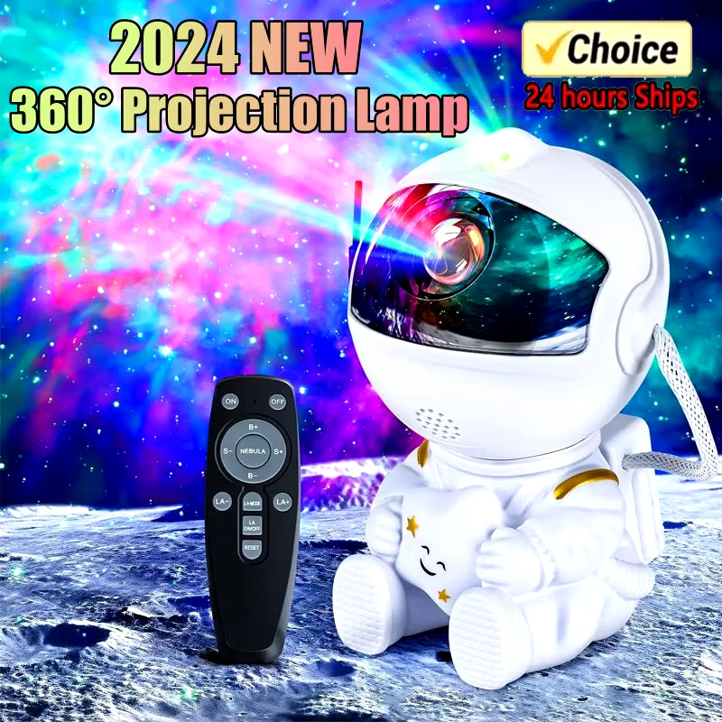 Star Projector Galaxy Night Light Astronaut Space Projector Starry Nebula Ceiling LED Lamp for Bedroom Home Decorative Kids Gift