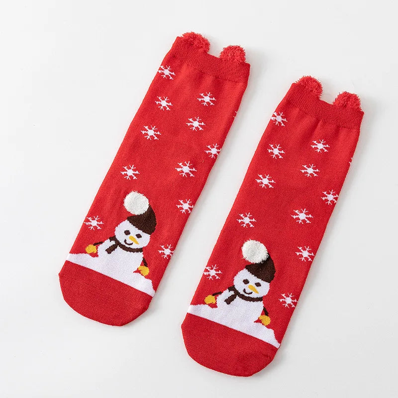 Cartoon Christmas Socks Ornaments Merry Christmas Decorations for Home Christmas Gifts Xmas Noel Navidad Happy New Year Supplies