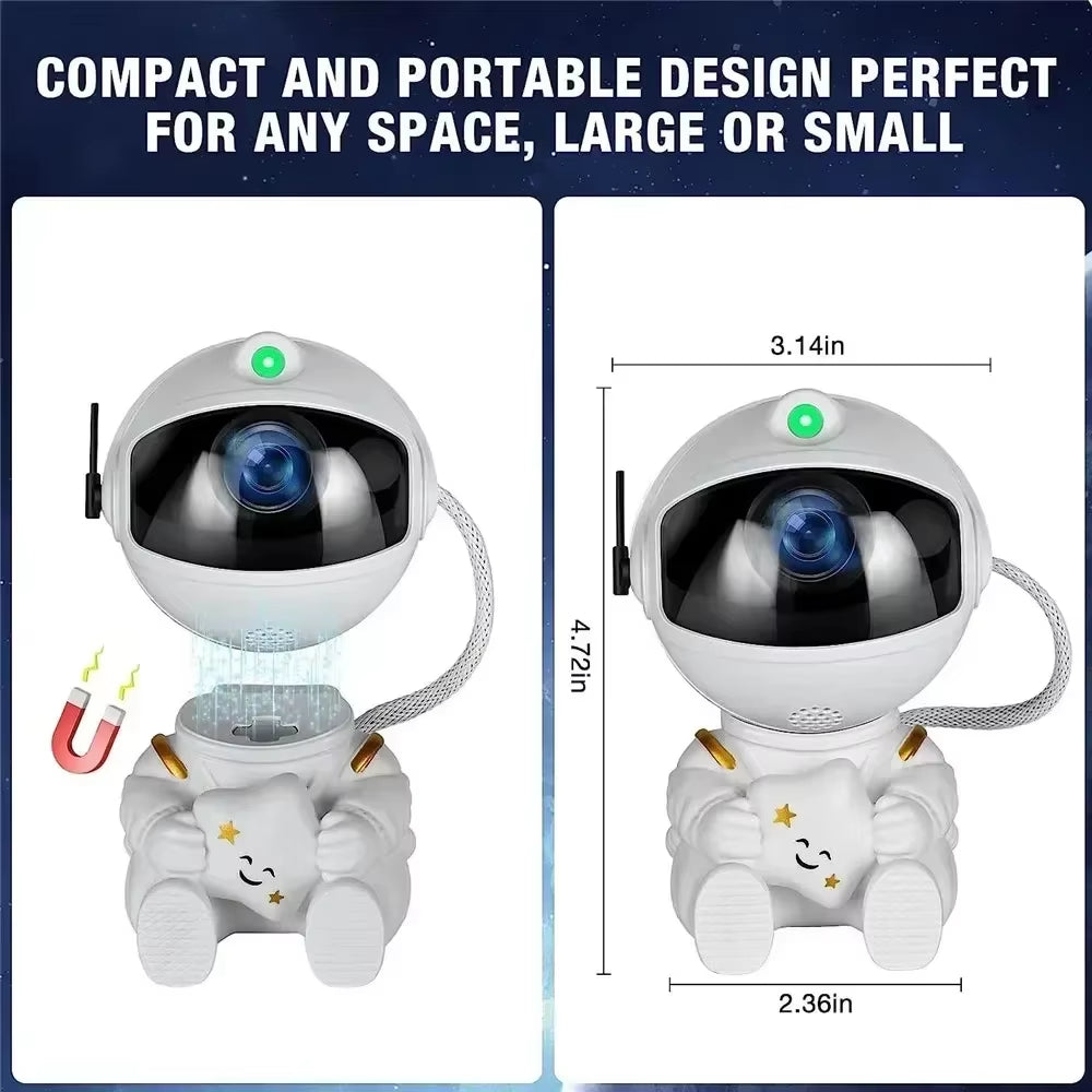 Star Projector Galaxy Night Light Astronaut Space Projector Starry Nebula Ceiling LED Lamp for Bedroom Home Decorative Kids Gift