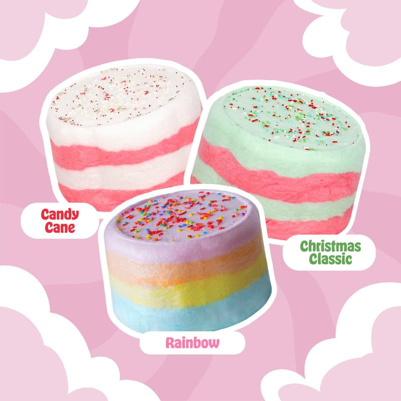 Cotton Candy Cake - 16Oz (Serves 12) - Christmas Gift - Allergy Safe - Gift Ready - Candy - Birthday Party - Gluten Free - Secret Santa Gifts - Exotic Snack - Gift Basket - Stocking Stuffers