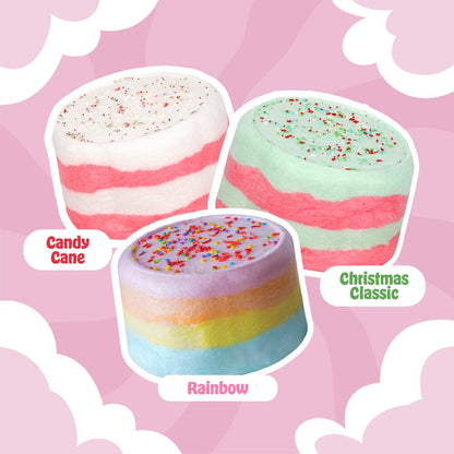 Cotton Candy Cake - 16Oz (Serves 12) - Christmas Gift - Allergy Safe - Gift Ready - Candy - Birthday Party - Gluten Free - Secret Santa Gifts - Exotic Snack - Gift Basket - Stocking Stuffers