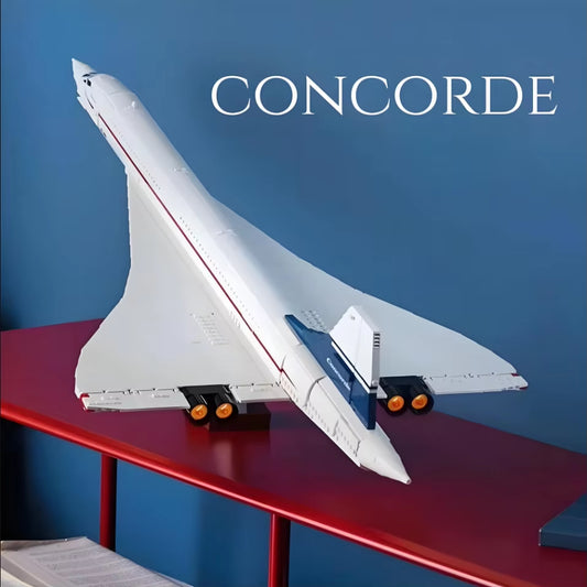 2023 New 10318 Airbus Concorde Building Kit Supersonic Airliner Space Shuttle Model Educational Toy for Children Christmas Gift