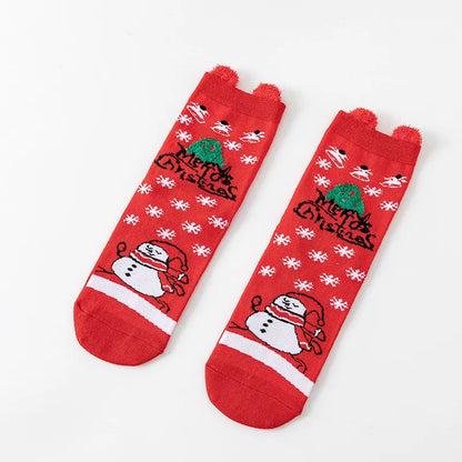 Cartoon Christmas Socks Ornaments Merry Christmas Decorations for Home Christmas Gifts Xmas Noel Navidad Happy New Year Supplies