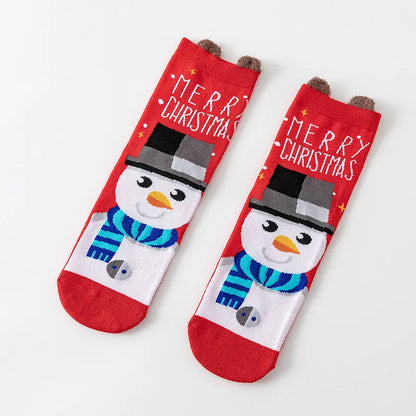 Cartoon Christmas Socks Ornaments Merry Christmas Decorations for Home Christmas Gifts Xmas Noel Navidad Happy New Year Supplies