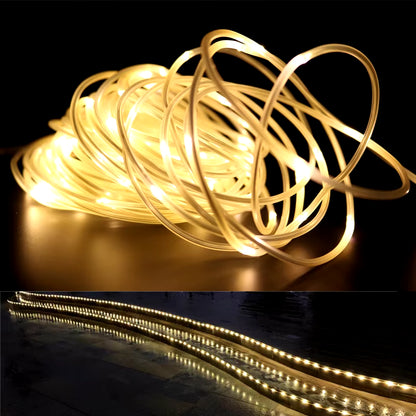 The Longest 10M-100M Street Garland String Fairy Lights Waterproof Rope Light for House Tube Outdoor Garden Christmas Decoration