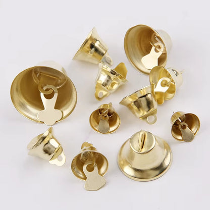 Wholesale 5 Sizes Christmas Golden Bell as Party or Christmas Tree Decorations Christmas Gifts and Decorations