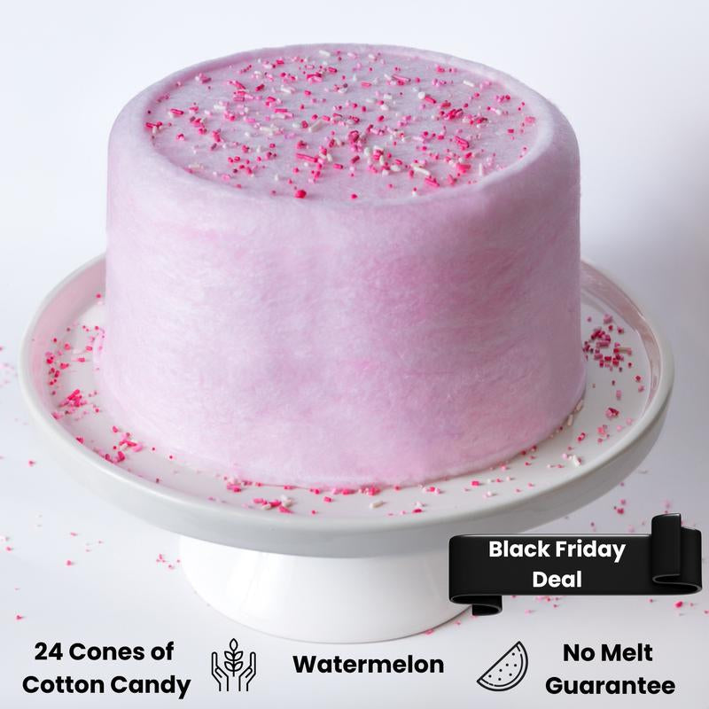 Cotton Candy Cake - 16Oz (Serves 12) - Christmas Gift - Allergy Safe - Gift Ready - Candy - Birthday Party - Gluten Free - Secret Santa Gifts - Exotic Snack - Gift Basket - Stocking Stuffers