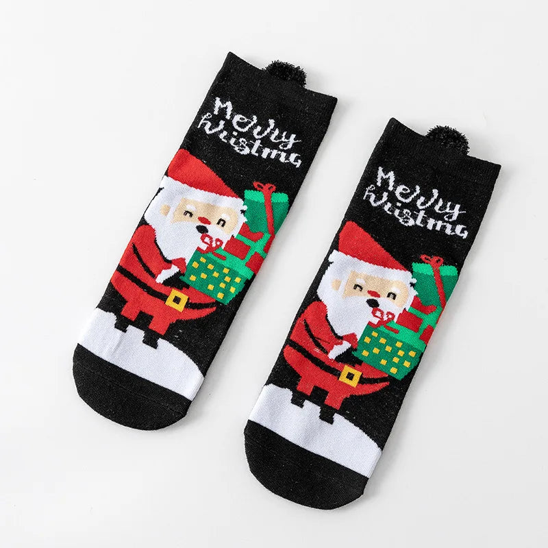 Cartoon Christmas Socks Ornaments Merry Christmas Decorations for Home Christmas Gifts Xmas Noel Navidad Happy New Year Supplies