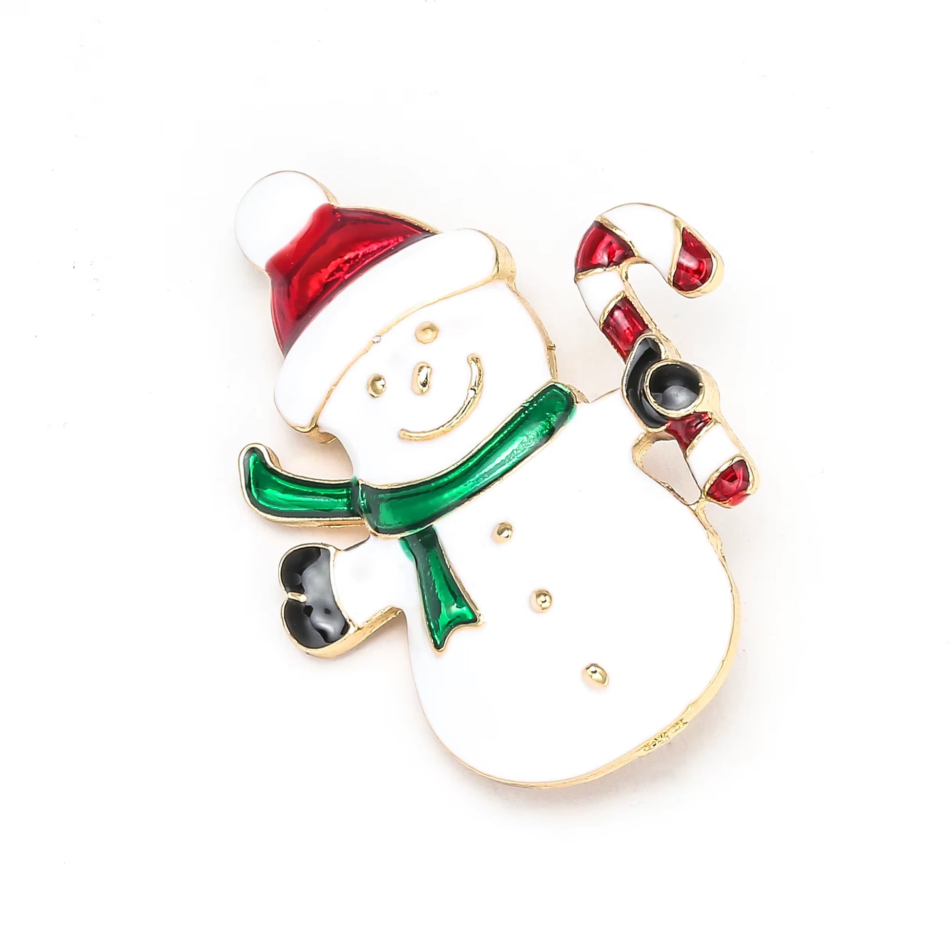 Snowman Elk Gifts Gloves Penguin Santa Pins Brooches Enamel Cartoon Red Hat Merry Christmas Brooch Party Christmas Gifts