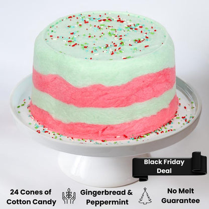 Cotton Candy Cake - 16Oz (Serves 12) - Christmas Gift - Allergy Safe - Gift Ready - Candy - Birthday Party - Gluten Free - Secret Santa Gifts - Exotic Snack - Gift Basket - Stocking Stuffers